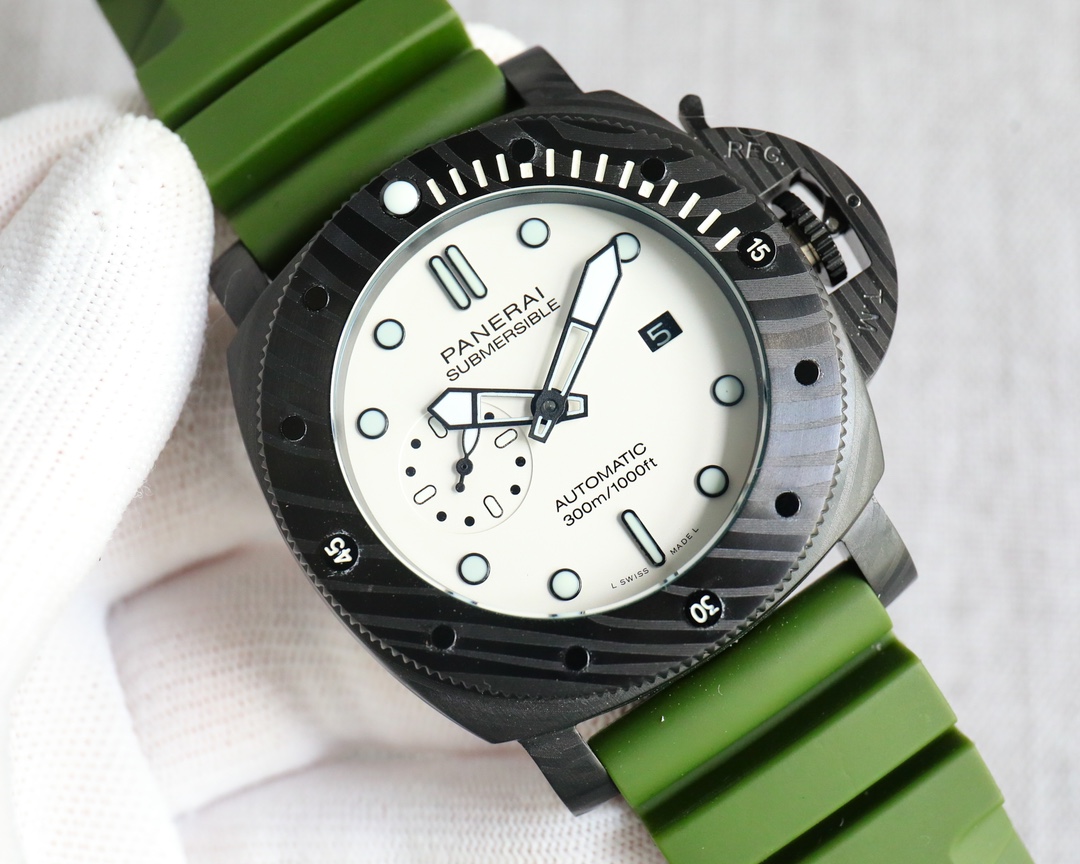 44mm stealth series metal glass watch