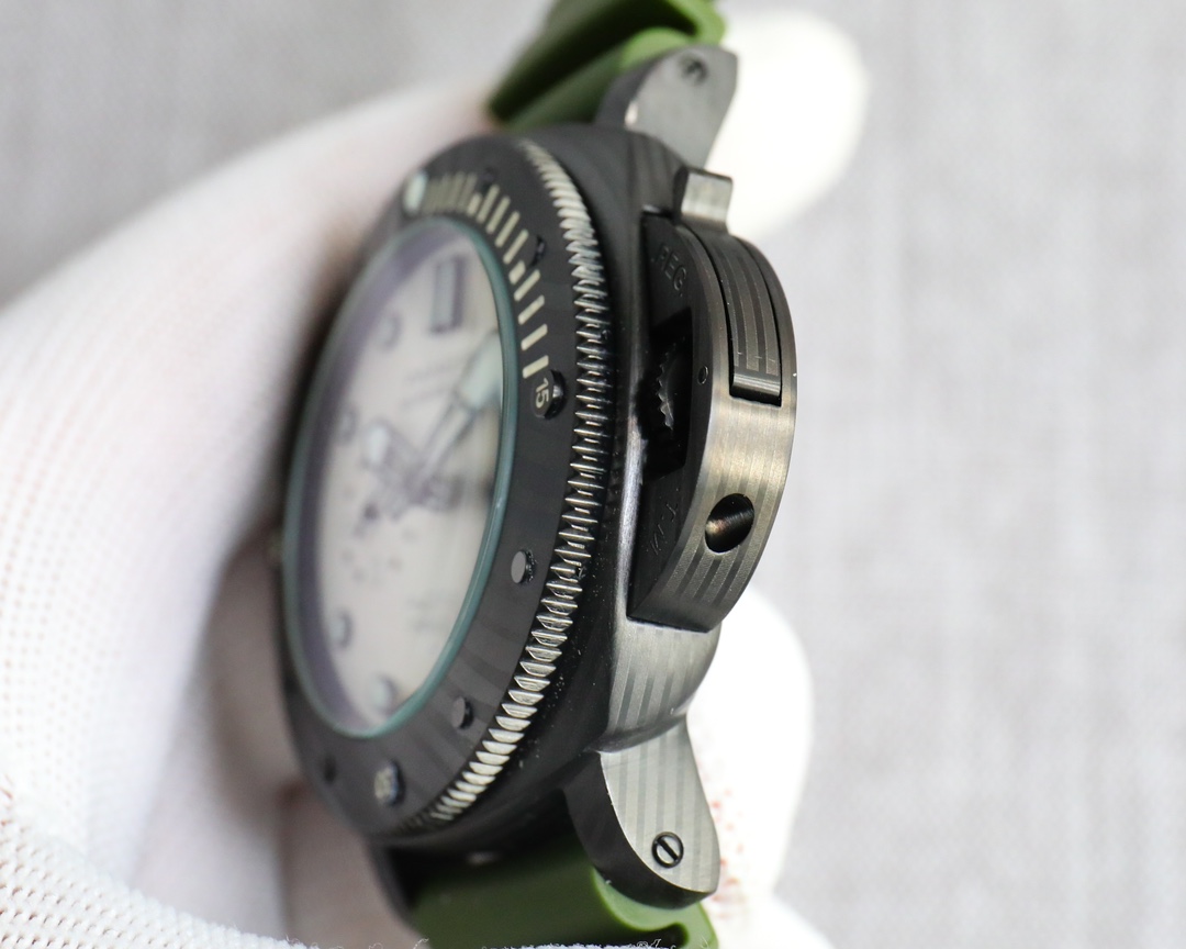 44mm stealth series metal glass watch