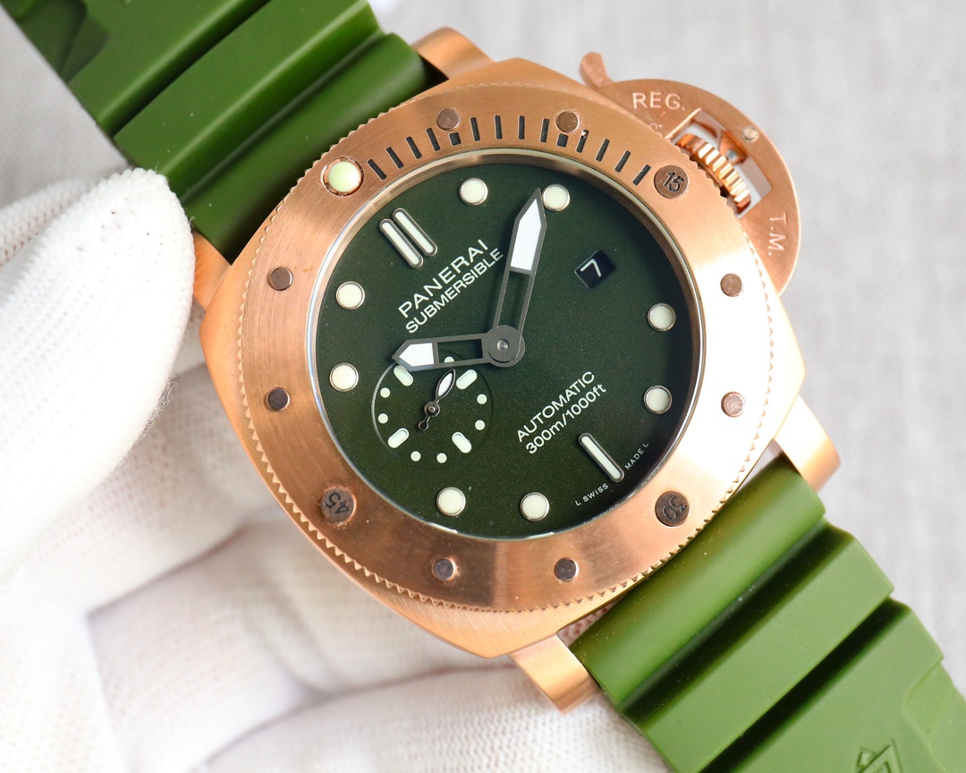 44mm stealth series metal glass watch