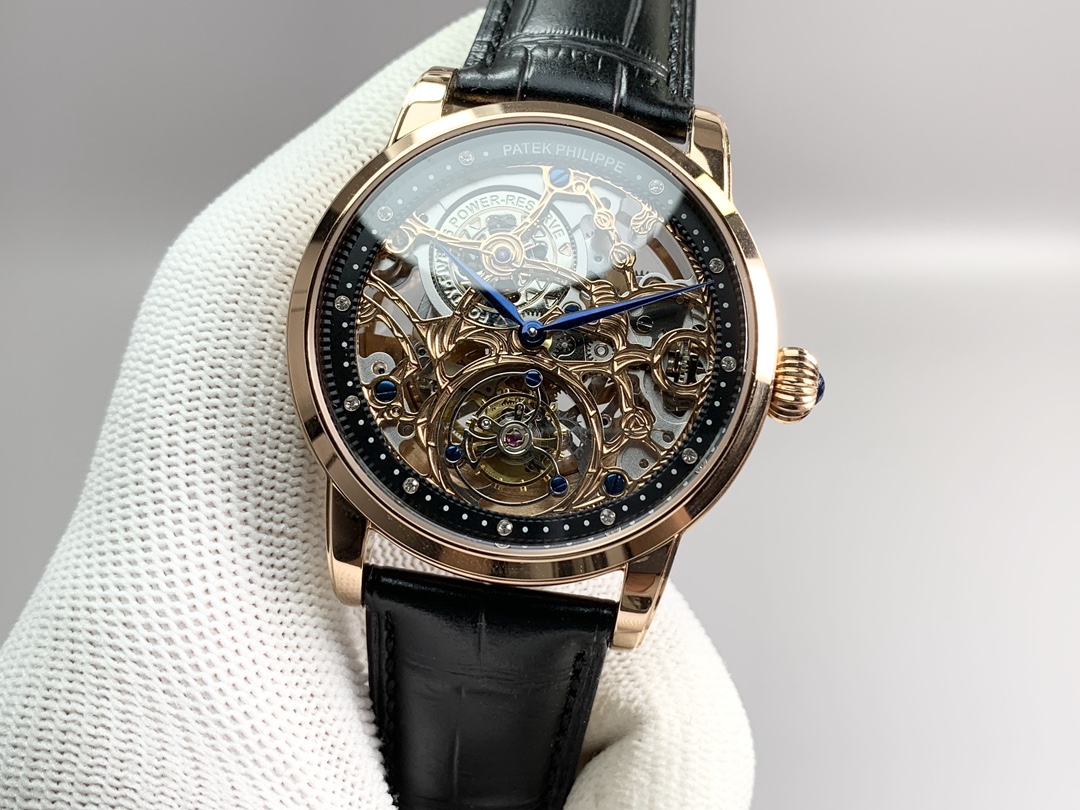 New product, PPL is shocking! Patek Philippe Fully Automatic True Tourbillon Hollow Carved Top Watch! 