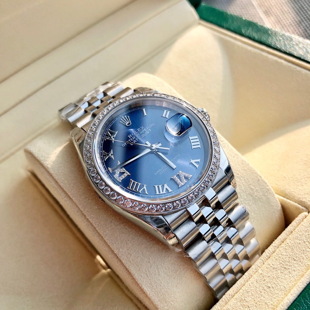 Rolex Diary Type 31, dial set with 24 diamonds