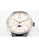 The IW344207 perpetual calendar from the Portugal series features a small three pin dial with a single crown adjustment