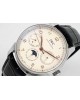 The IW344207 perpetual calendar from the Portugal series features a small three pin dial with a single crown adjustment